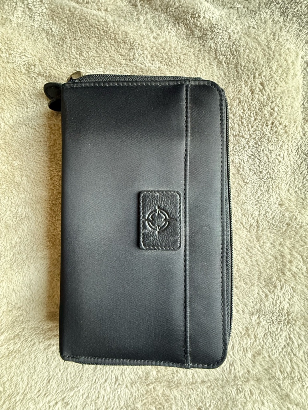 NWT Franklin Covey Black Fabric Zip Around Planner